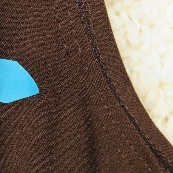 B-Wear* Women's Low Draped Cowl Neck Sleeveless Blouse Size Medium~ Made in USA - Picture 8 of 9